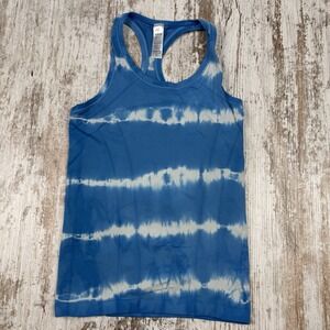 IVIVVA By Lululemon Fly Tech Racerback Tank Top Tie‎ Dye Blue White KID 10